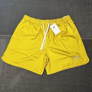 Nike Men's Essentials Woven Lined Flow Shorts Sportswear Yellow NWT SZ Large